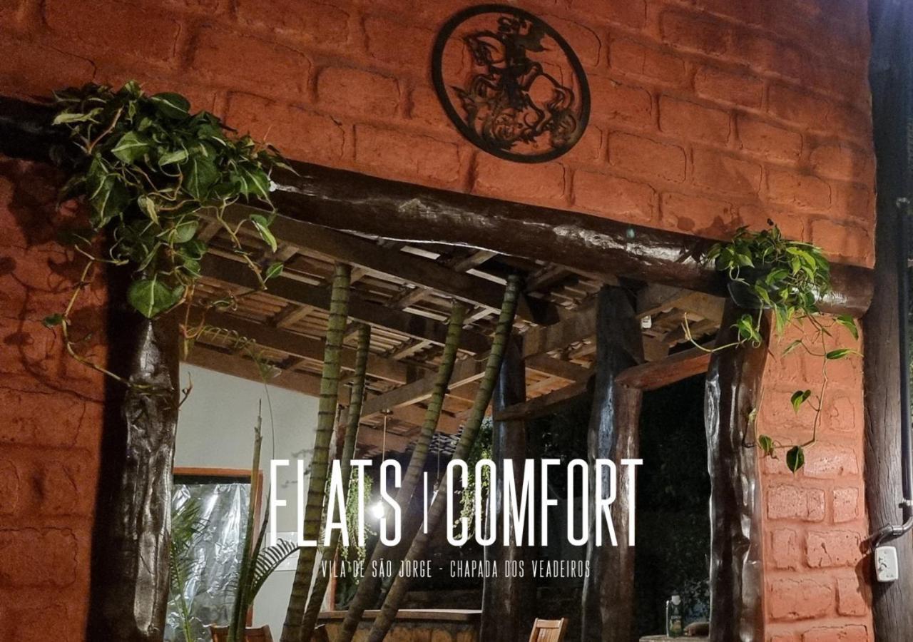 Novidade Flats Comfort Na Vila De Sao Jorge - Chapada Dos Veadeiros Hotel Ngoại thất bức ảnh