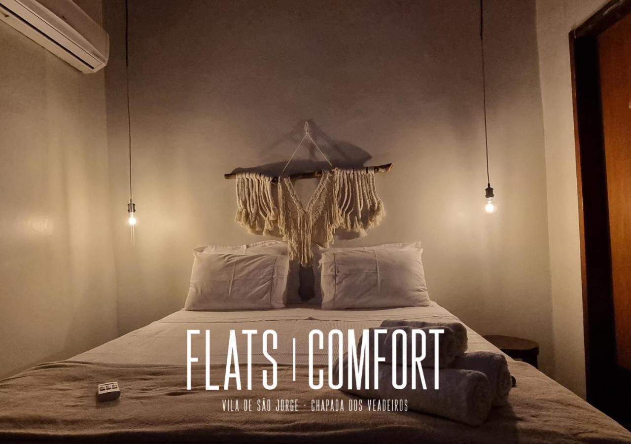 Novidade Flats Comfort Na Vila De Sao Jorge - Chapada Dos Veadeiros Hotel Ngoại thất bức ảnh
