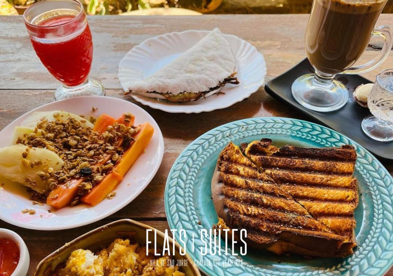 Novidade Flats Comfort Na Vila De Sao Jorge - Chapada Dos Veadeiros Hotel Ngoại thất bức ảnh