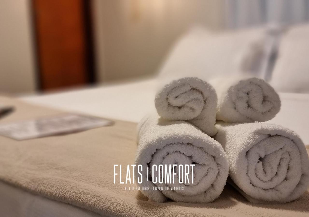 Novidade Flats Comfort Na Vila De Sao Jorge - Chapada Dos Veadeiros Hotel Ngoại thất bức ảnh