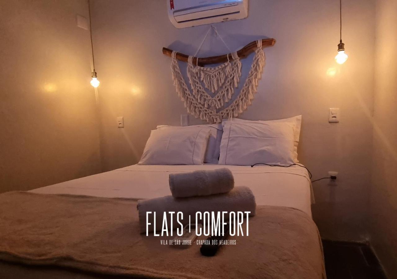 Novidade Flats Comfort Na Vila De Sao Jorge - Chapada Dos Veadeiros Hotel Ngoại thất bức ảnh