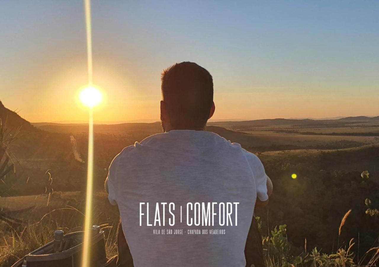 Novidade Flats Comfort Na Vila De Sao Jorge - Chapada Dos Veadeiros Hotel Ngoại thất bức ảnh