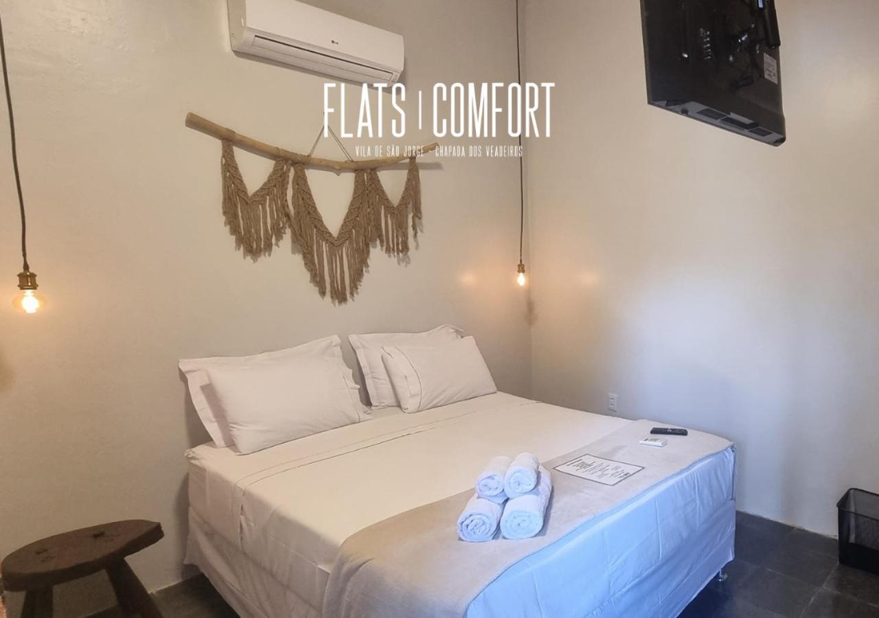Novidade Flats Comfort Na Vila De Sao Jorge - Chapada Dos Veadeiros Hotel Ngoại thất bức ảnh