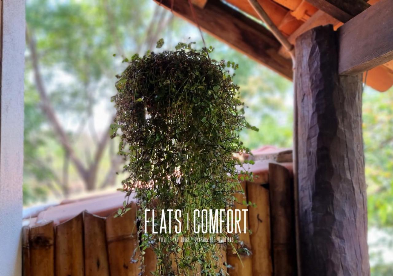 Novidade Flats Comfort Na Vila De Sao Jorge - Chapada Dos Veadeiros Hotel Ngoại thất bức ảnh