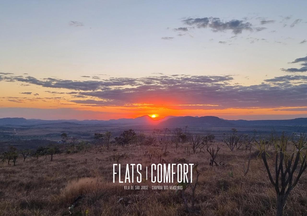 Novidade Flats Comfort Na Vila De Sao Jorge - Chapada Dos Veadeiros Hotel Ngoại thất bức ảnh
