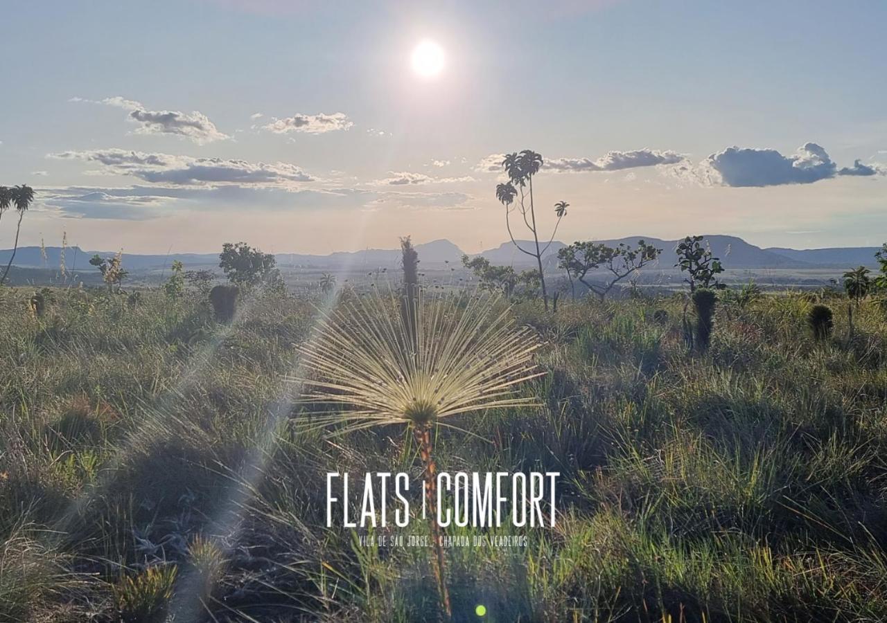 Novidade Flats Comfort Na Vila De Sao Jorge - Chapada Dos Veadeiros Hotel Ngoại thất bức ảnh