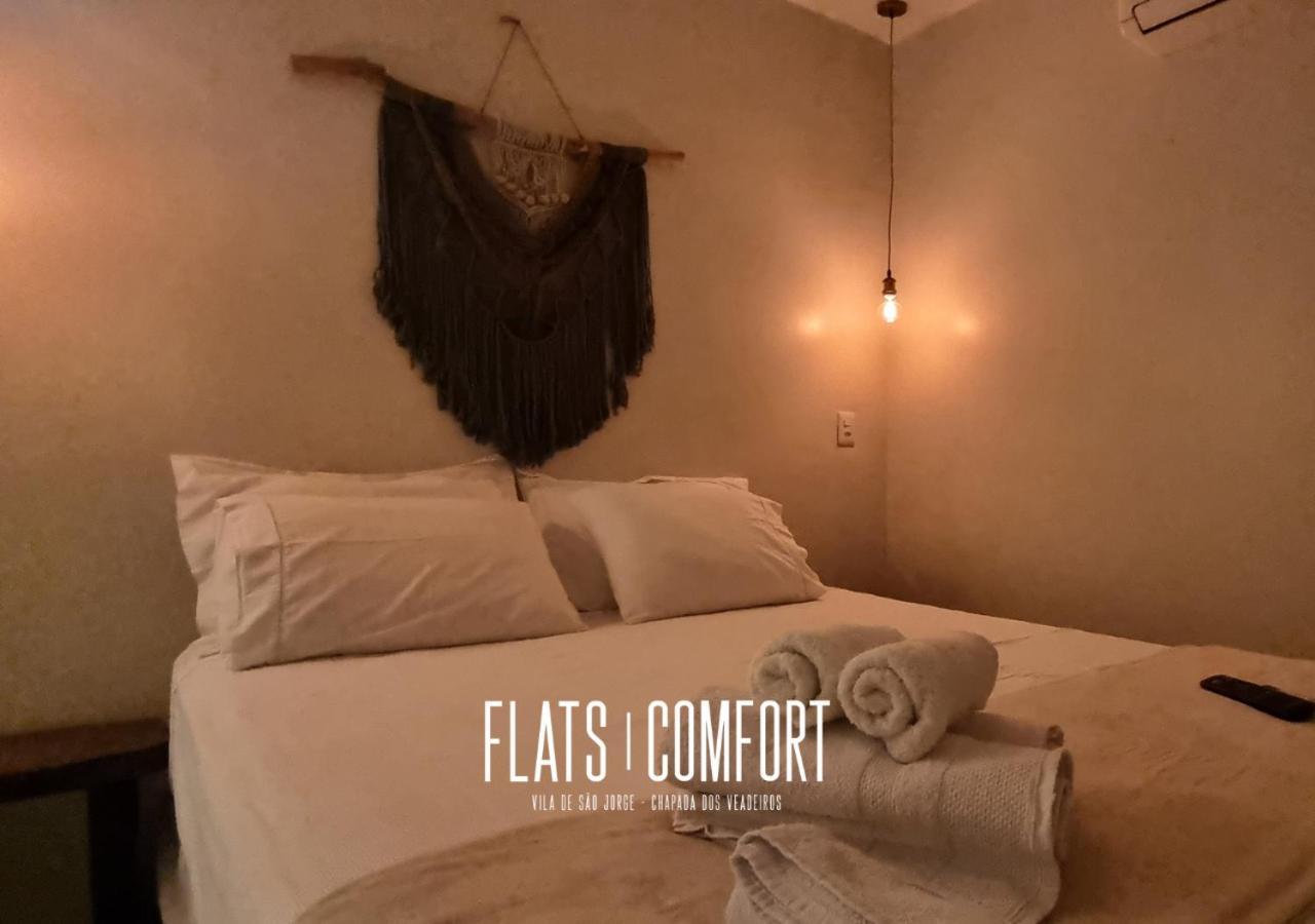 Novidade Flats Comfort Na Vila De Sao Jorge - Chapada Dos Veadeiros Hotel Ngoại thất bức ảnh