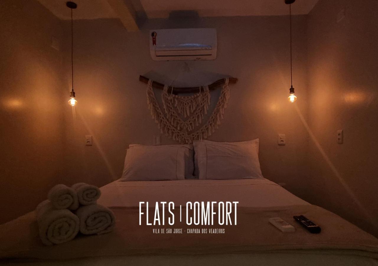 Novidade Flats Comfort Na Vila De Sao Jorge - Chapada Dos Veadeiros Hotel Ngoại thất bức ảnh