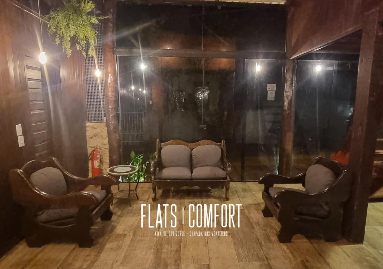 Novidade Flats Comfort Na Vila De Sao Jorge - Chapada Dos Veadeiros Hotel Ngoại thất bức ảnh