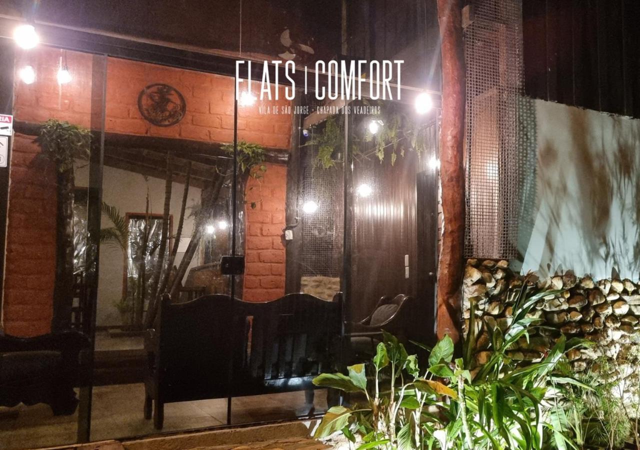 Novidade Flats Comfort Na Vila De Sao Jorge - Chapada Dos Veadeiros Hotel Ngoại thất bức ảnh